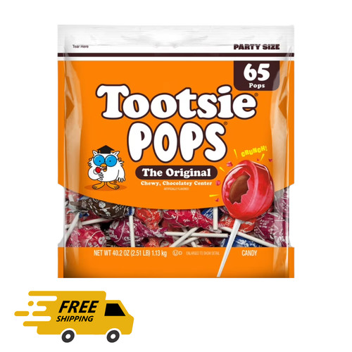 Tootsie pops assorted peanut - pops,,