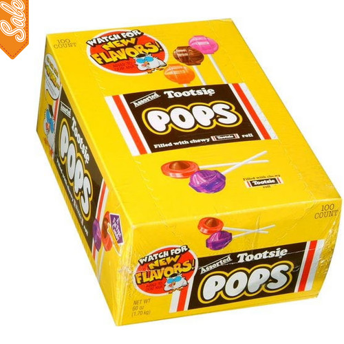 Tootsie pops assorted mix - pops, 100