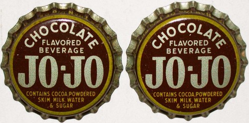 Soda pop bottle caps - jo, jo
