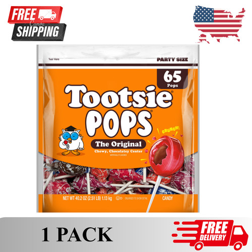 Tootsie pops assorted peanut - pops,,