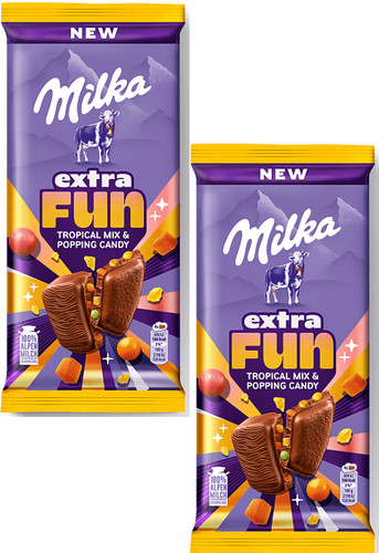 Milka chocolate bar extra - milka, fun