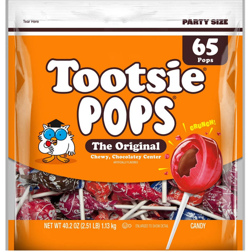 Tootsie pops assorted - assorted, peanut