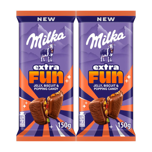 Milka chocolate bar extra fun - chocolate,