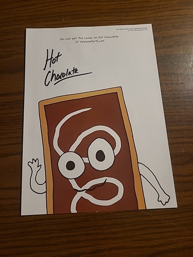 Hot chocolate pop tarts print - hot,