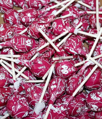 Raspberry tootsie pops - raspberry, (red)