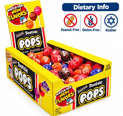 Tootsie pops assorted - assorted, mix